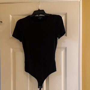 Express Black Short Sleeve Bodysuit